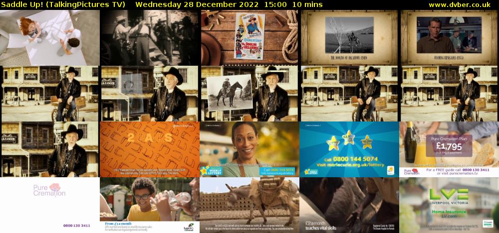 Saddle Up! (TalkingPictures TV) Wednesday 28 December 2022 15:00 - 15:10
