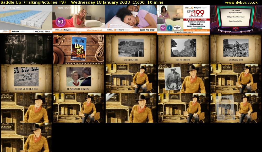 Saddle Up! (TalkingPictures TV) Wednesday 18 January 2023 15:00 - 15:10