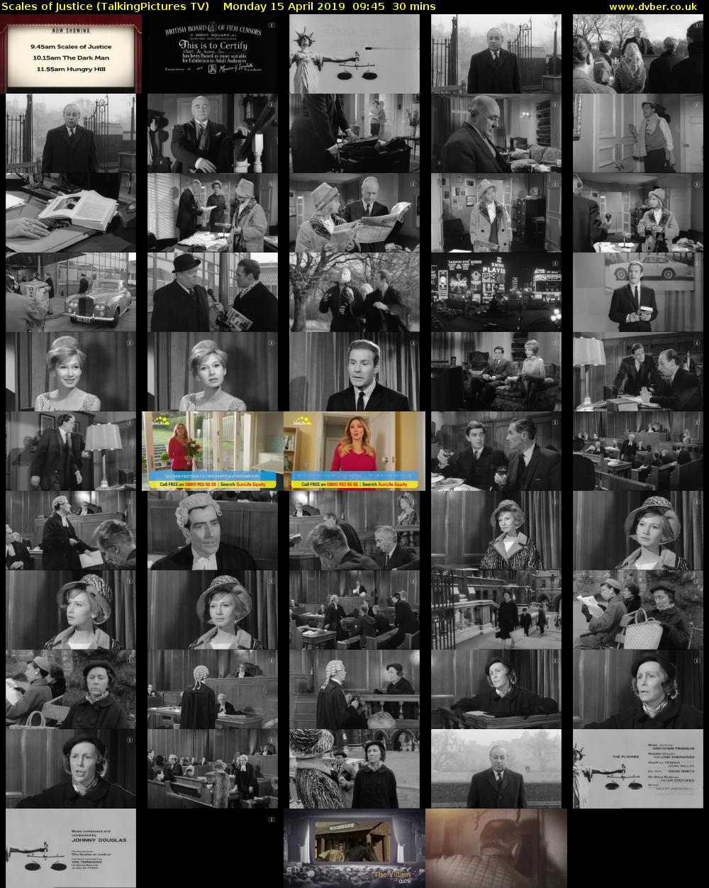 Scales of Justice (TalkingPictures TV) Monday 15 April 2019 09:45 - 10:15