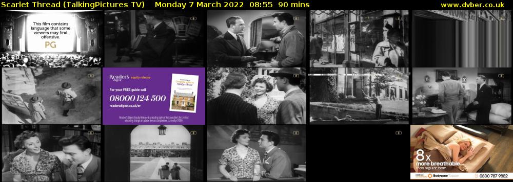 Scarlet Thread (TalkingPictures TV) Monday 7 March 2022 08:55 - 10:25