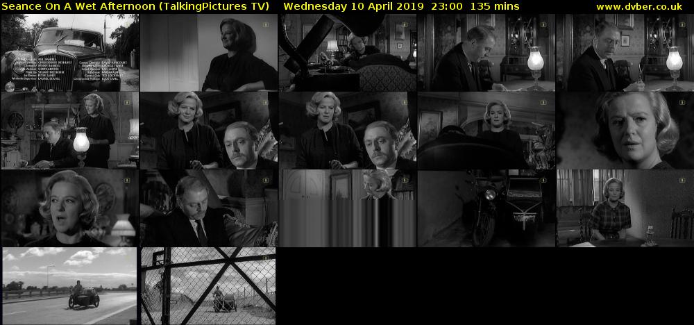 Seance On A Wet Afternoon (TalkingPictures TV) Wednesday 10 April 2019 23:00 - 01:15