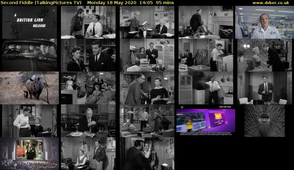 Second Fiddle (TalkingPictures TV) Monday 18 May 2020 14:05 - 15:40