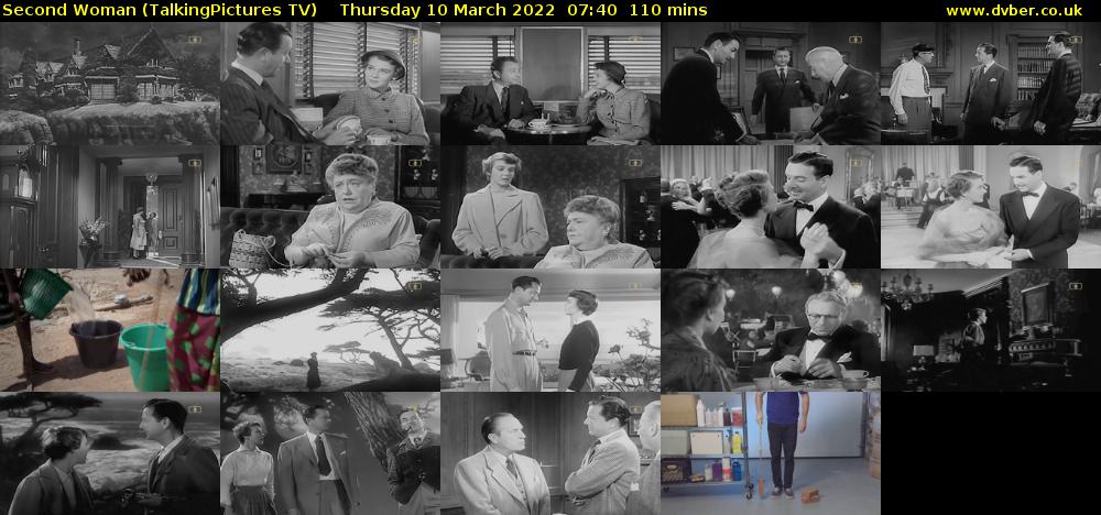 Second Woman (TalkingPictures TV) Thursday 10 March 2022 07:40 - 09:30