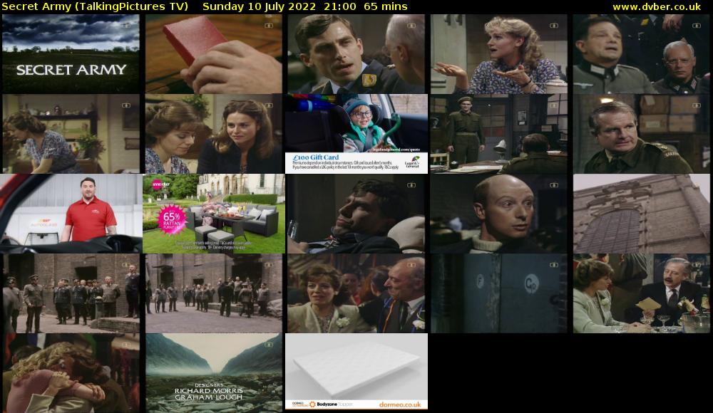 Secret Army (TalkingPictures TV) Sunday 10 July 2022 21:00 - 22:05