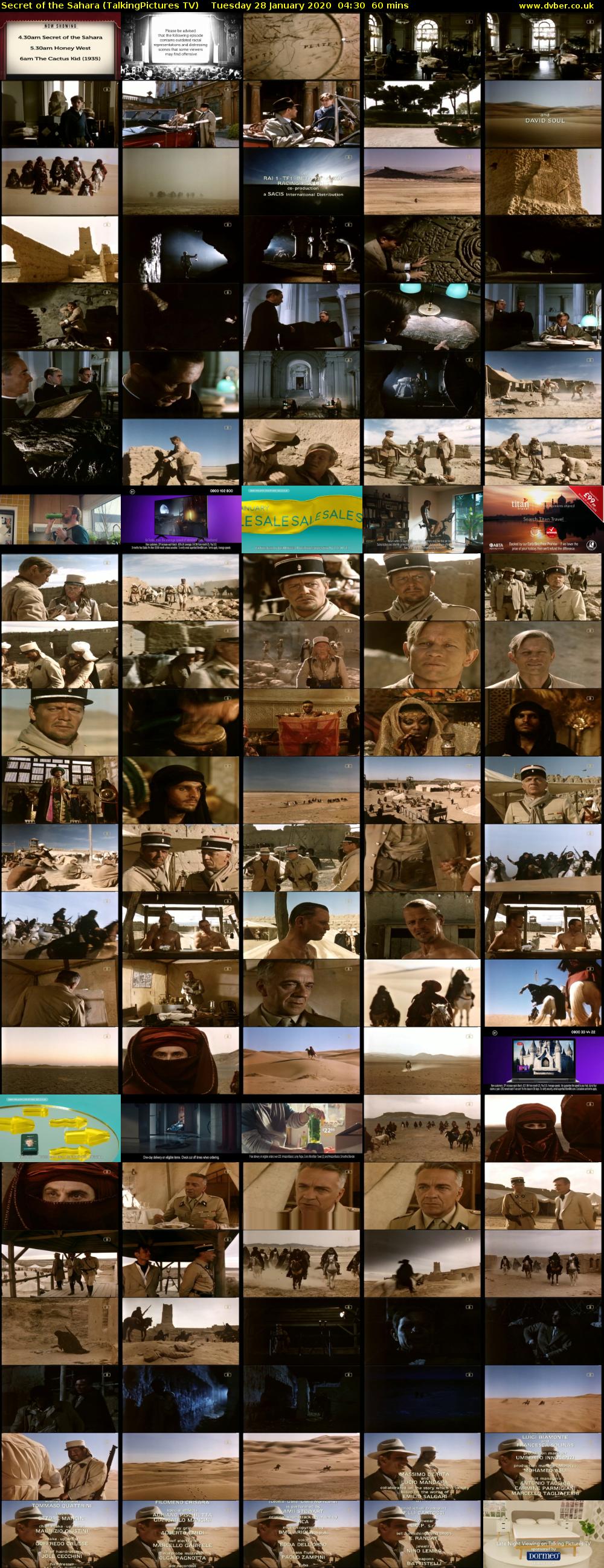 Secret of the Sahara (TalkingPictures TV) Tuesday 28 January 2020 04:30 - 05:30