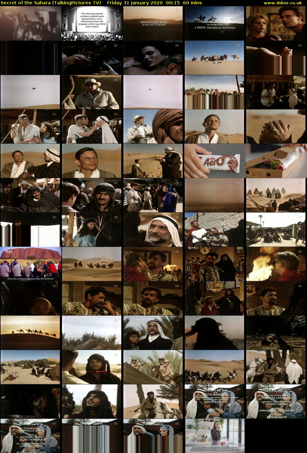 Secret of the Sahara (TalkingPictures TV) Friday 31 January 2020 00:15 - 01:15