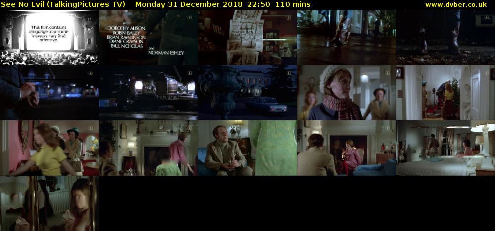 See No Evil (TalkingPictures TV) Monday 31 December 2018 22:50 - 00:40
