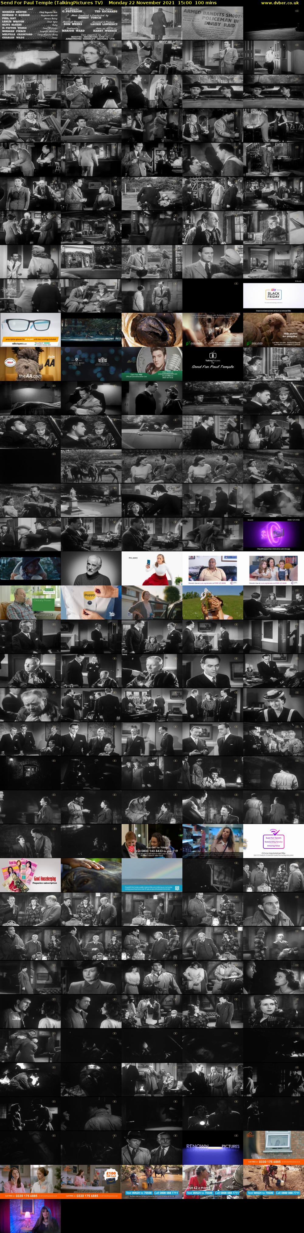 Send For Paul Temple (TalkingPictures TV) Monday 22 November 2021 15:00 - 16:40