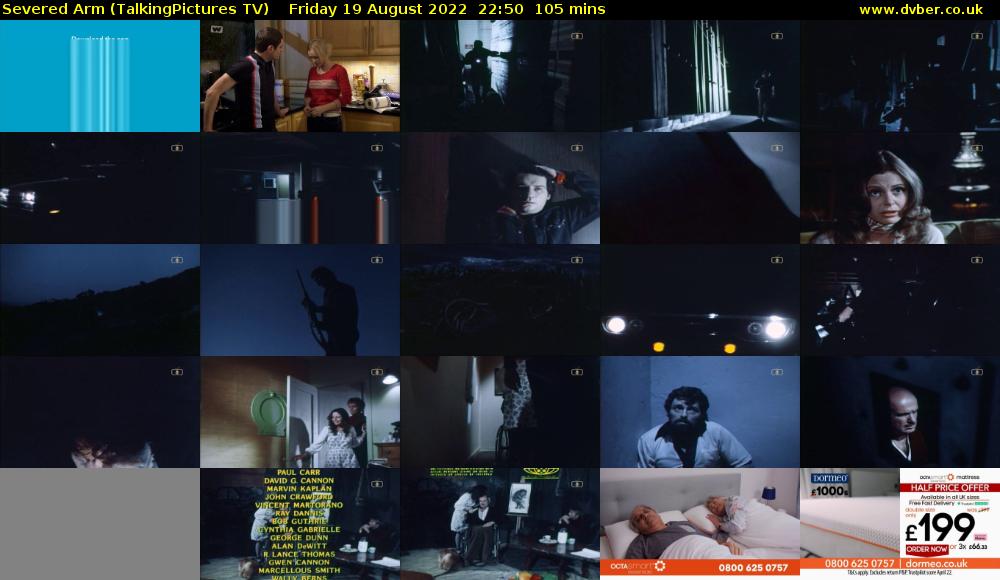 Severed Arm (TalkingPictures TV) Friday 19 August 2022 22:50 - 00:35