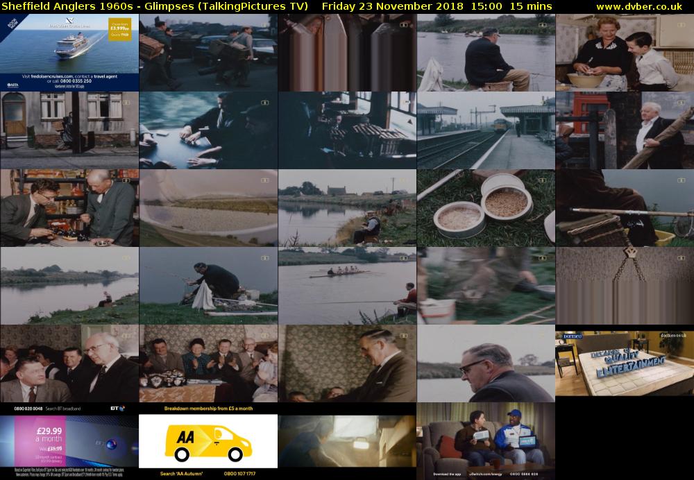 Sheffield Anglers 1960s - Glimpses (TalkingPictures TV) Friday 23 November 2018 15:00 - 15:15