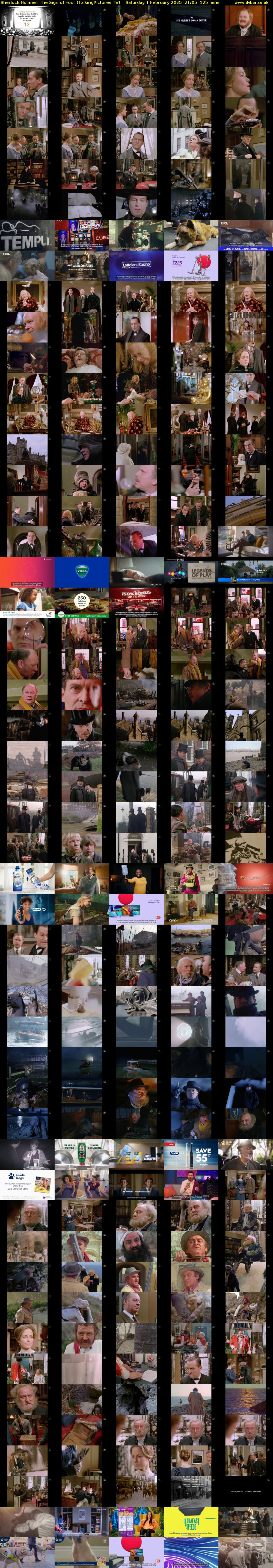 Sherlock Holmes: The Sign of Four (TalkingPictures TV) Saturday 1 February 2025 21:05 - 23:10