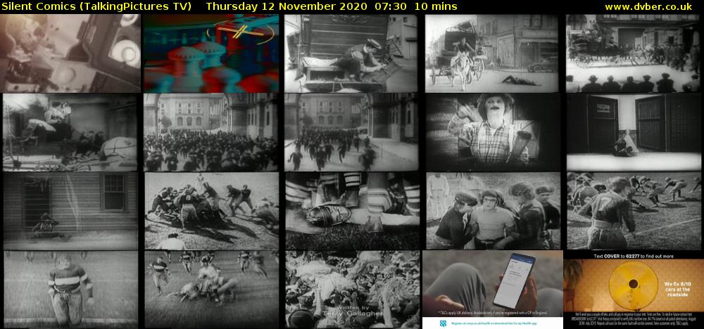 Silent Comics (TalkingPictures TV) Thursday 12 November 2020 07:30 - 07:40