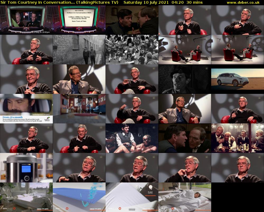 Sir Tom Courtney In Conversation... (TalkingPictures TV) Saturday 10 July 2021 04:20 - 04:50
