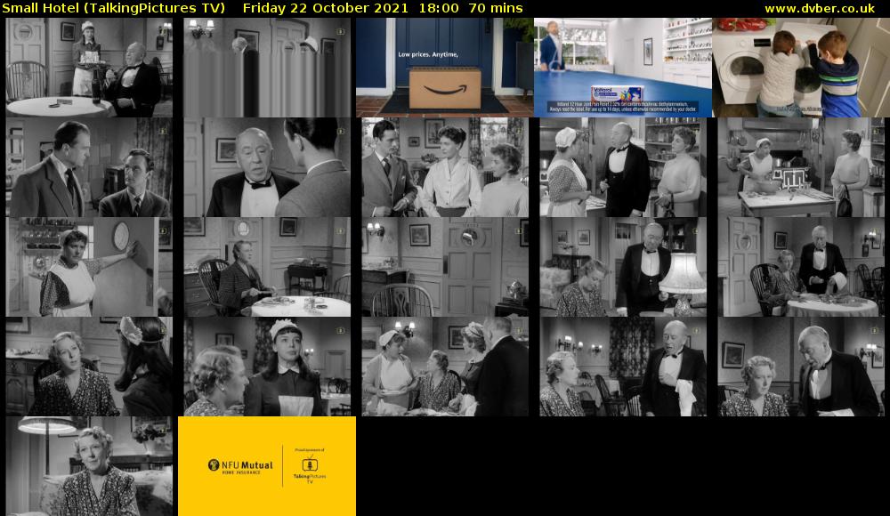 Small Hotel (TalkingPictures TV) Friday 22 October 2021 18:00 - 19:10