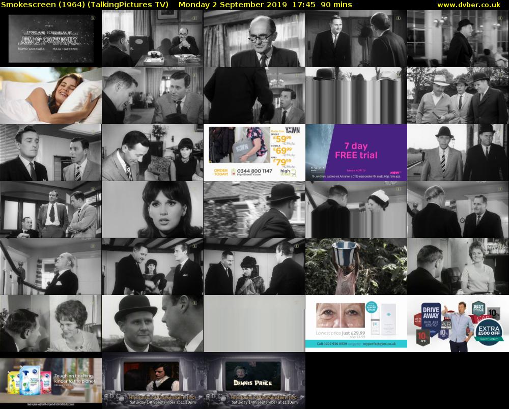 Smokescreen (1964) (TalkingPictures TV) Monday 2 September 2019 17:45 - 19:15