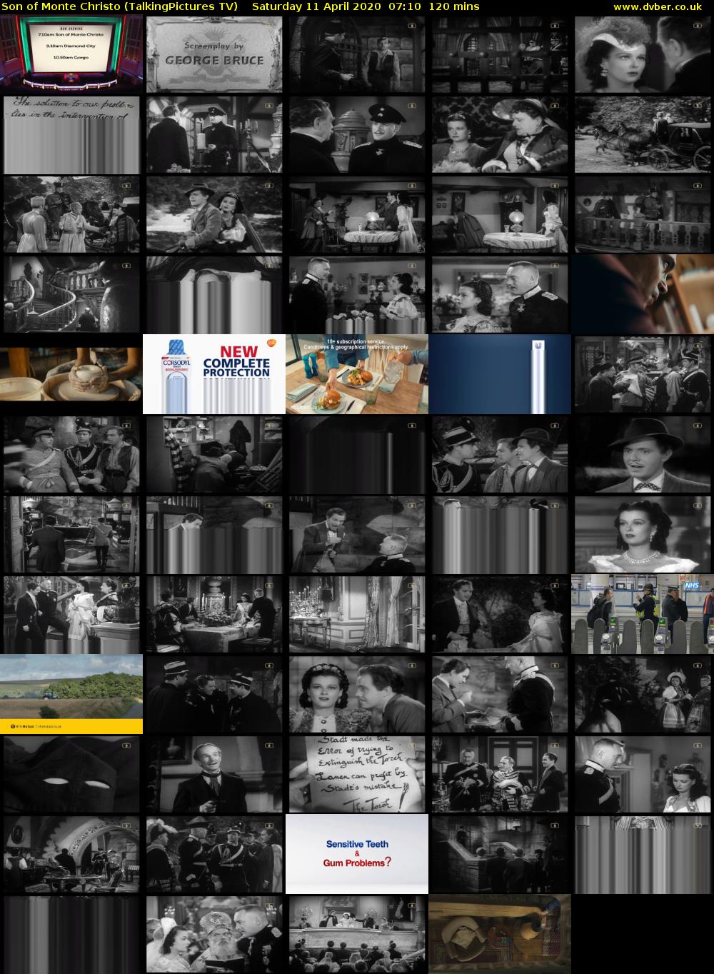 Son of Monte Christo (TalkingPictures TV) Saturday 11 April 2020 07:10 - 09:10