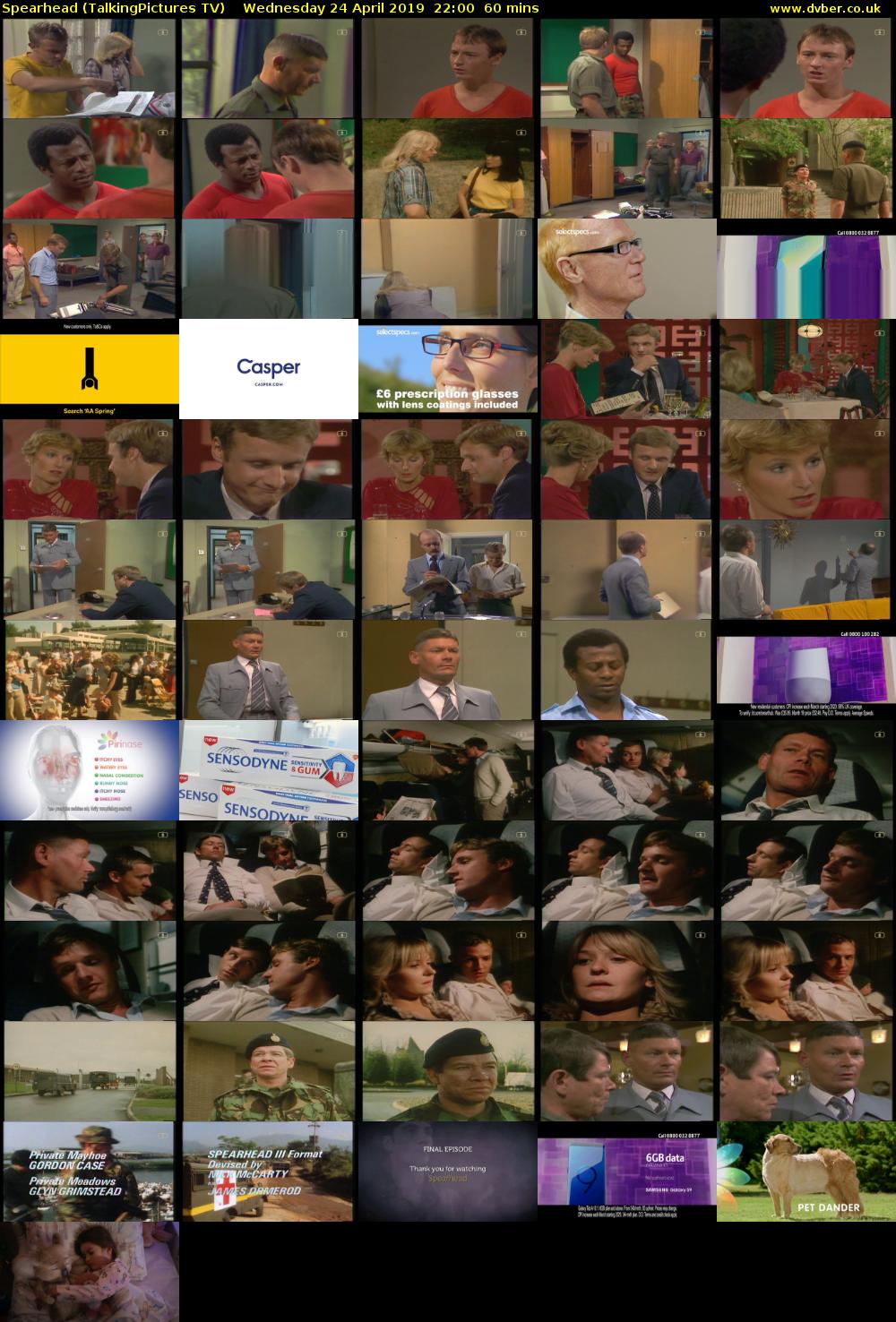 Spearhead (TalkingPictures TV) Wednesday 24 April 2019 22:00 - 23:00