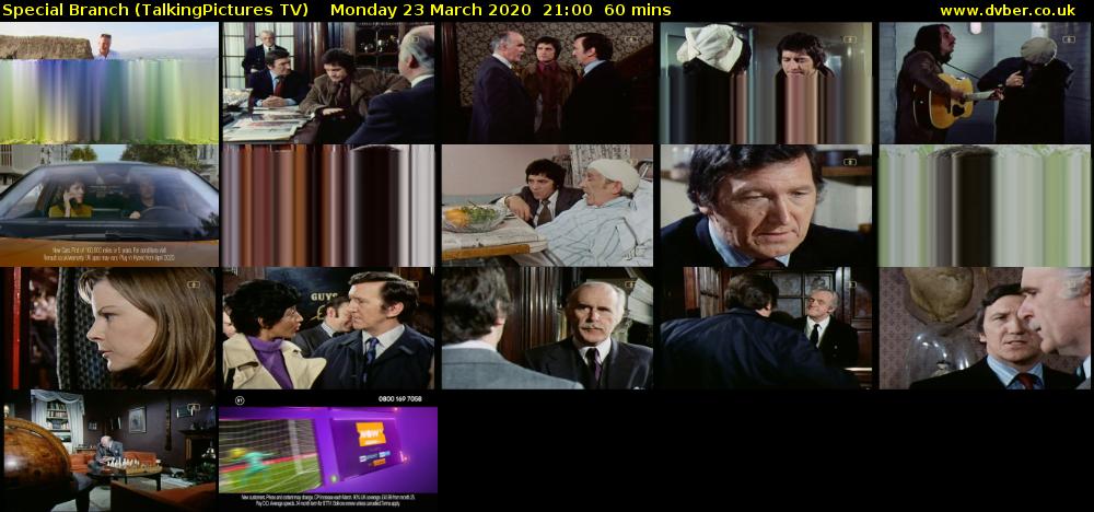 Special Branch (TalkingPictures TV) Monday 23 March 2020 21:00 - 22:00