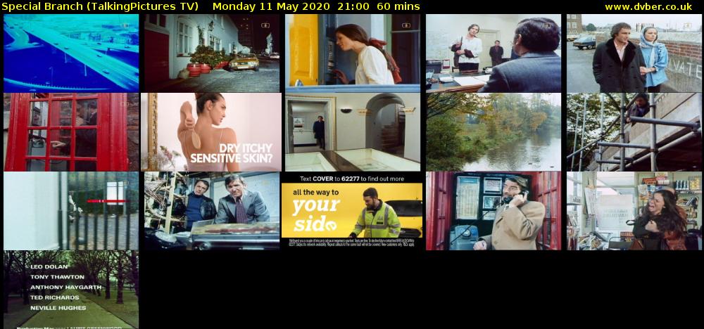 Special Branch (TalkingPictures TV) Monday 11 May 2020 21:00 - 22:00