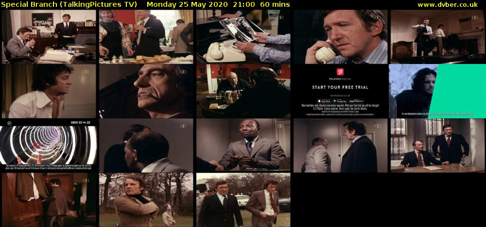 Special Branch (TalkingPictures TV) Monday 25 May 2020 21:00 - 22:00