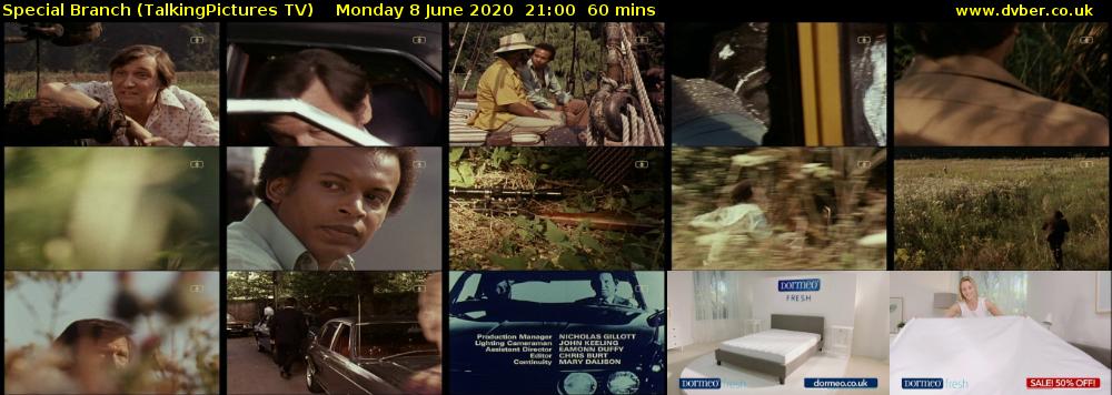 Special Branch (TalkingPictures TV) Monday 8 June 2020 21:00 - 22:00