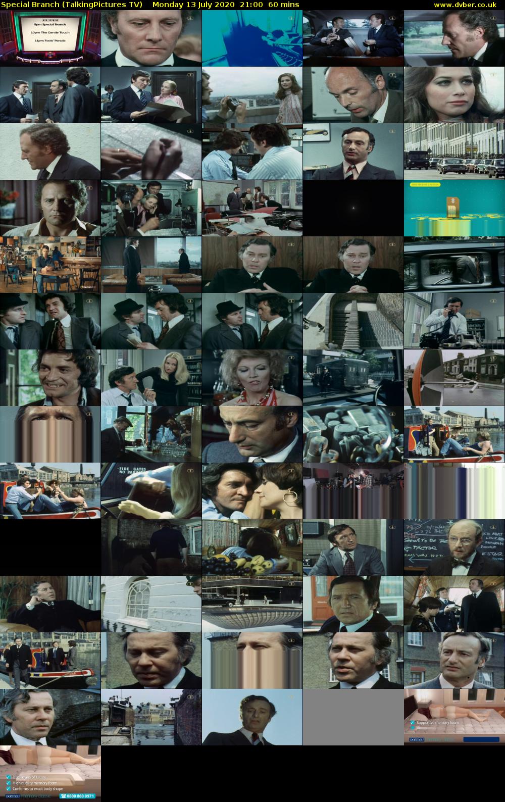 Special Branch (TalkingPictures TV) Monday 13 July 2020 21:00 - 22:00