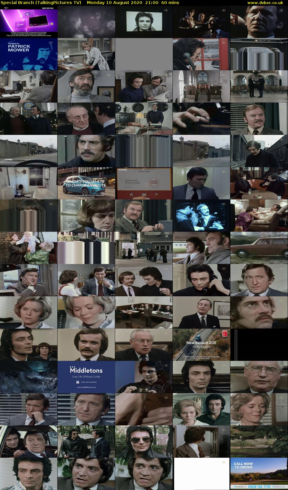 Special Branch (TalkingPictures TV) Monday 10 August 2020 21:00 - 22:00