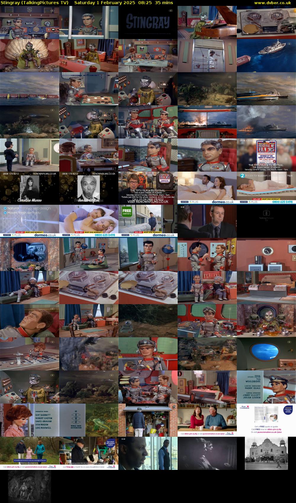 Stingray (TalkingPictures TV) Saturday 1 February 2025 08:25 - 09:00