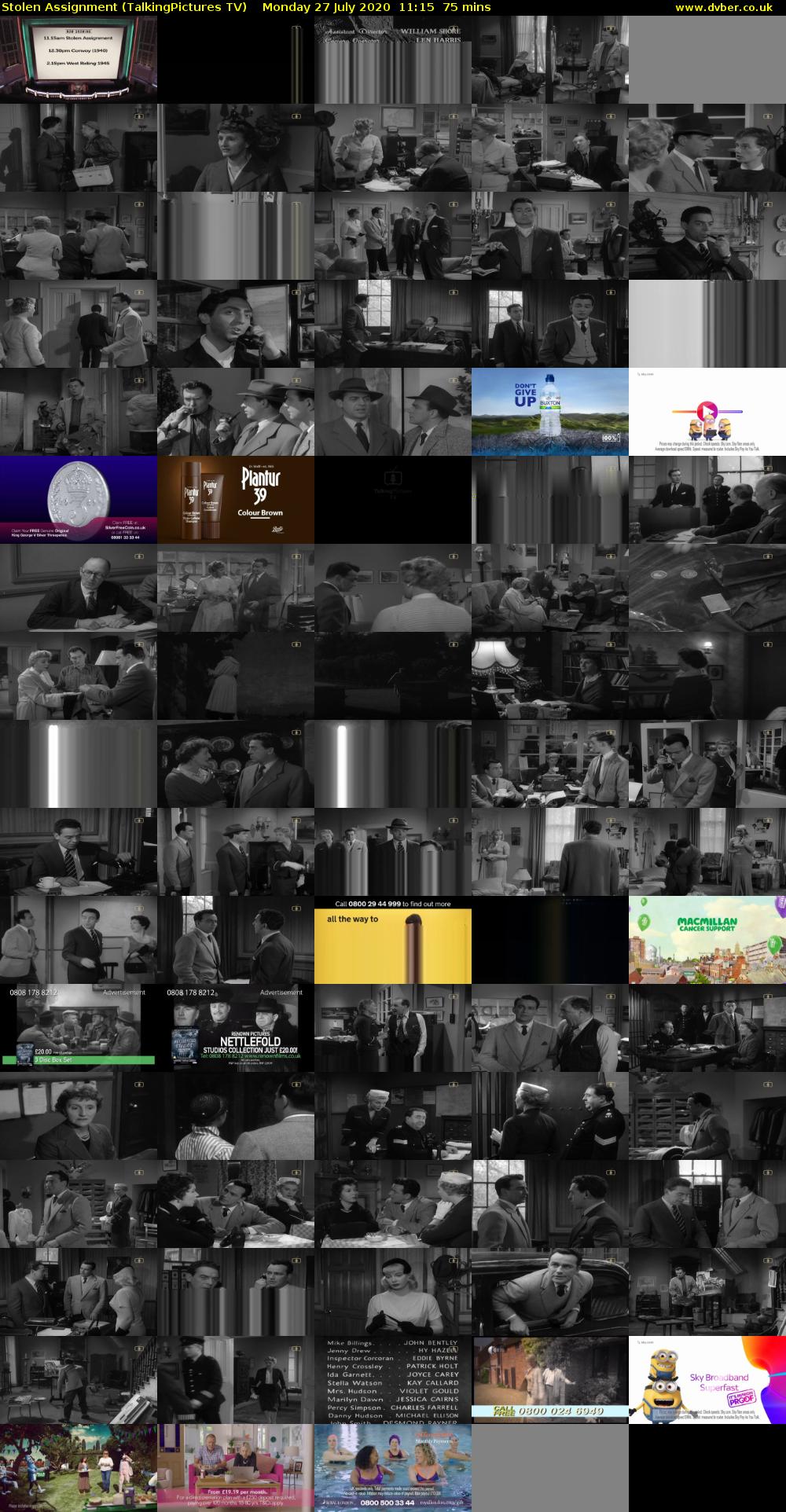 Stolen Assignment (TalkingPictures TV) Monday 27 July 2020 11:15 - 12:30