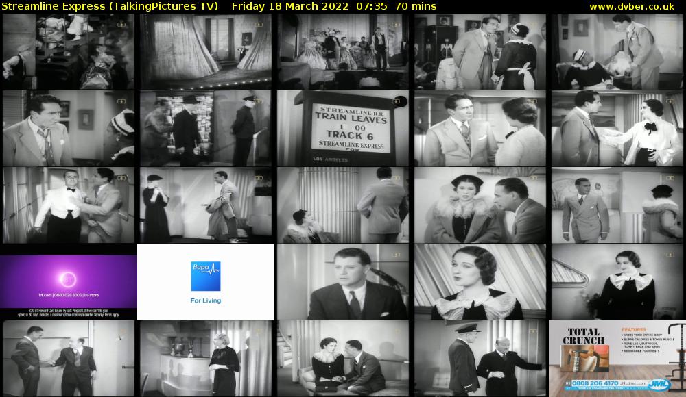 Streamline Express (TalkingPictures TV) Friday 18 March 2022 07:35 - 08:45