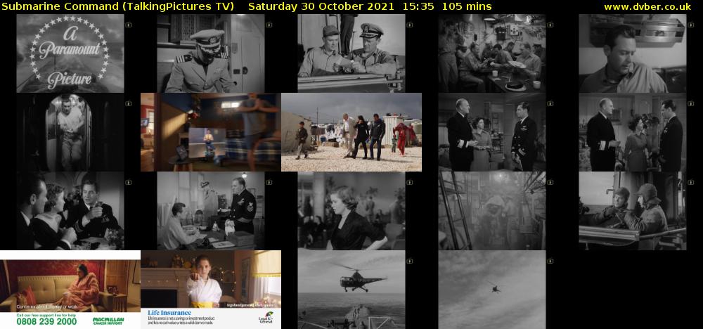Submarine Command (TalkingPictures TV) Saturday 30 October 2021 15:35 - 17:20