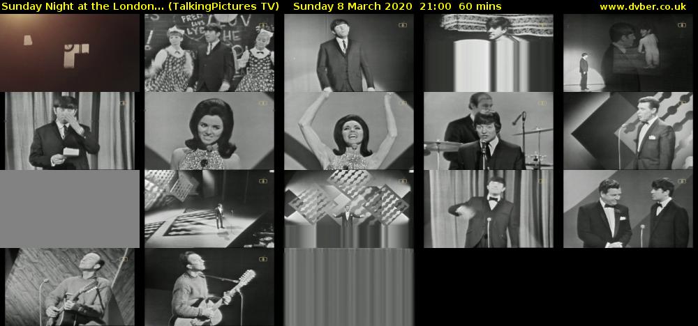 Sunday Night at the London... (TalkingPictures TV) Sunday 8 March 2020 21:00 - 22:00