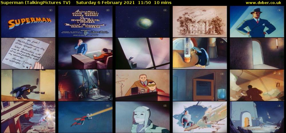 Superman (TalkingPictures TV) Saturday 6 February 2021 11:50 - 12:00