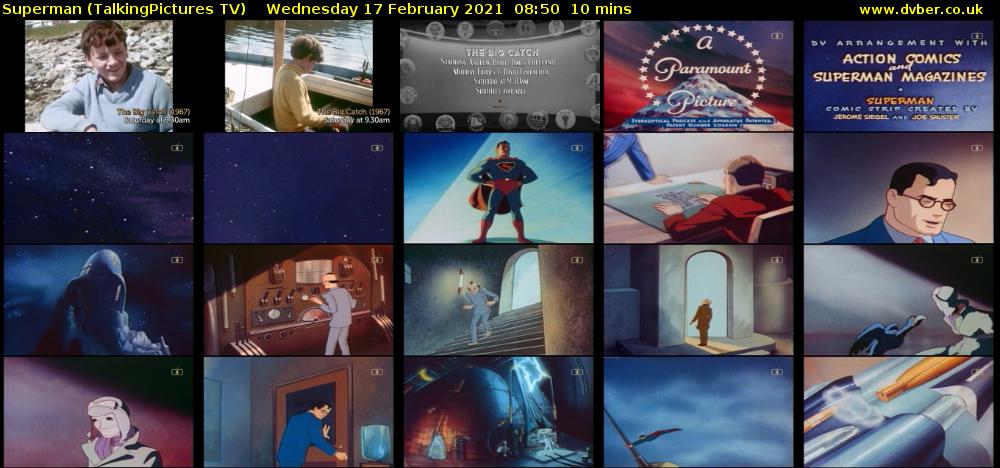 Superman (TalkingPictures TV) Wednesday 17 February 2021 08:50 - 09:00
