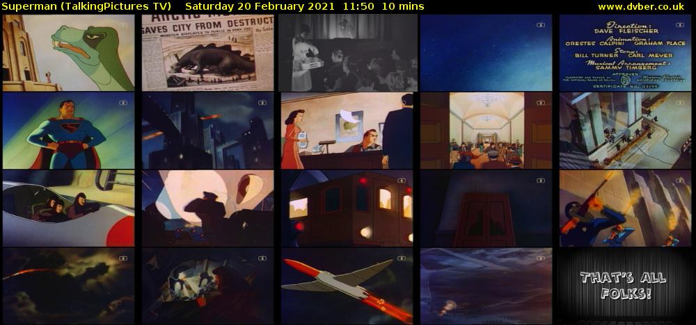 Superman (TalkingPictures TV) Saturday 20 February 2021 11:50 - 12:00