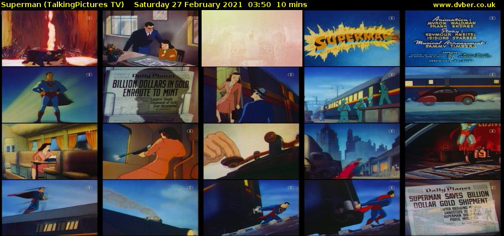 Superman (TalkingPictures TV) Saturday 27 February 2021 03:50 - 04:00