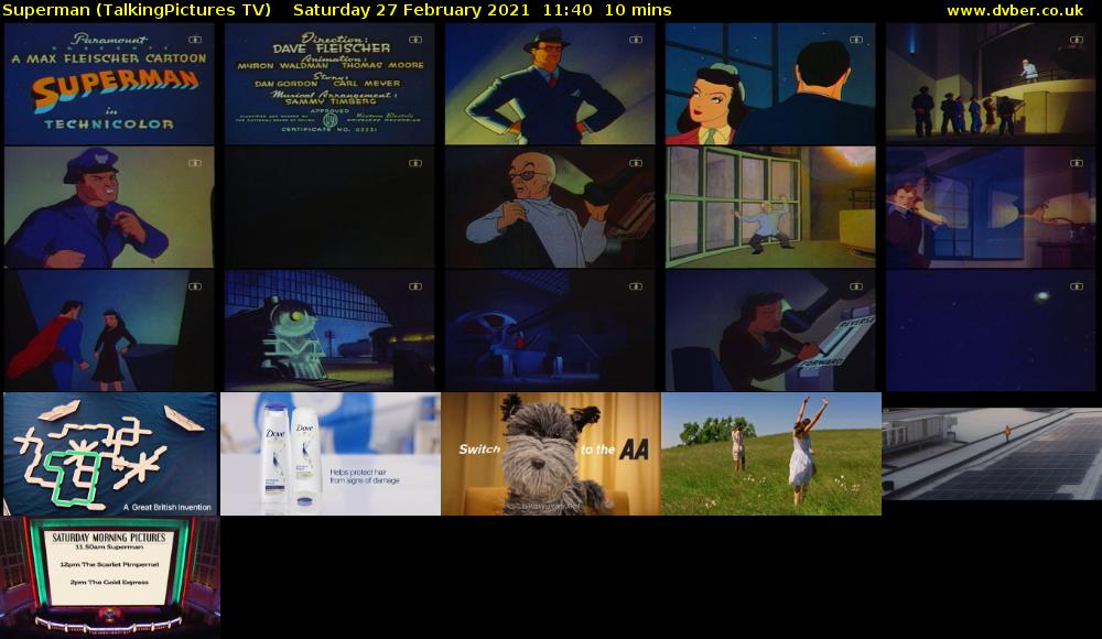 Superman (TalkingPictures TV) Saturday 27 February 2021 11:40 - 11:50