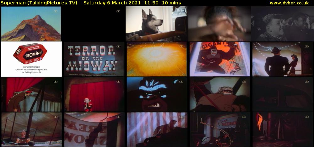 Superman (TalkingPictures TV) Saturday 6 March 2021 11:50 - 12:00
