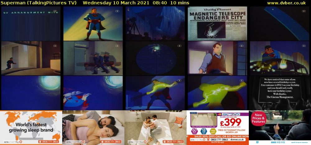 Superman (TalkingPictures TV) Wednesday 10 March 2021 08:40 - 08:50