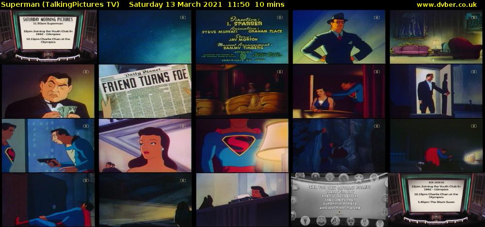Superman (TalkingPictures TV) Saturday 13 March 2021 11:50 - 12:00