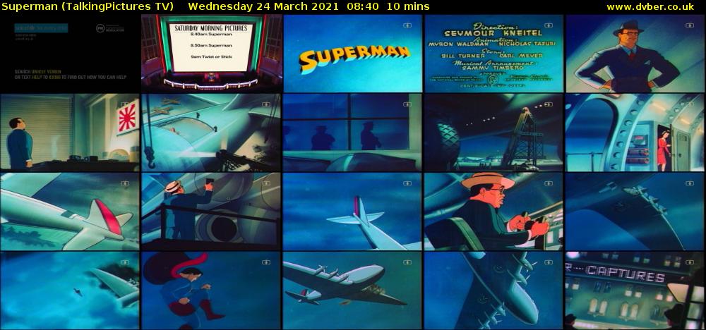 Superman (TalkingPictures TV) Wednesday 24 March 2021 08:40 - 08:50