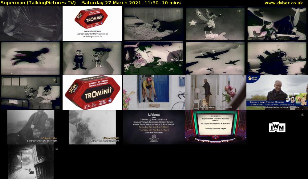 Superman (TalkingPictures TV) Saturday 27 March 2021 11:50 - 12:00