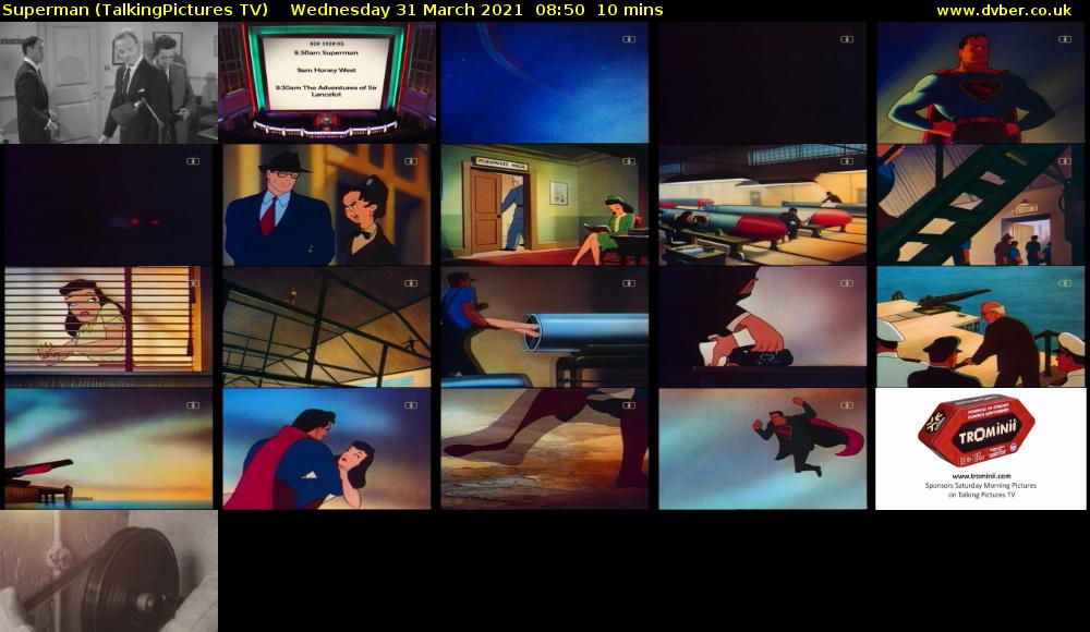 Superman (TalkingPictures TV) Wednesday 31 March 2021 08:50 - 09:00