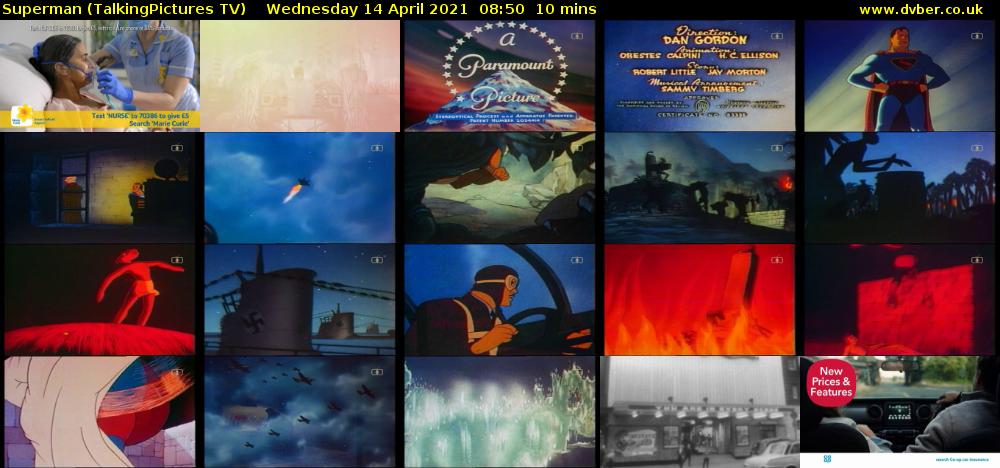 Superman (TalkingPictures TV) Wednesday 14 April 2021 08:50 - 09:00