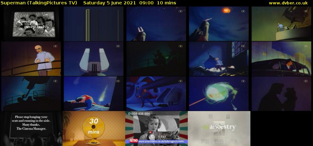 Superman (TalkingPictures TV) Saturday 5 June 2021 09:00 - 09:10