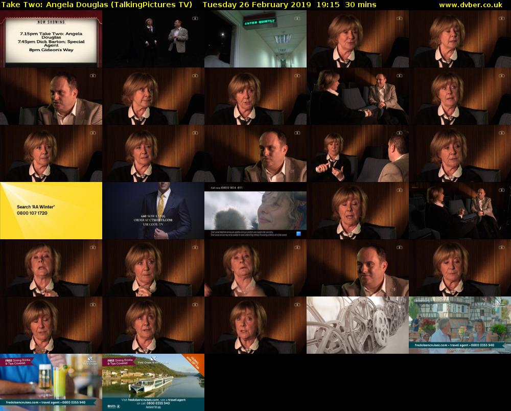 Take Two: Angela Douglas (TalkingPictures TV) Tuesday 26 February 2019 19:15 - 19:45
