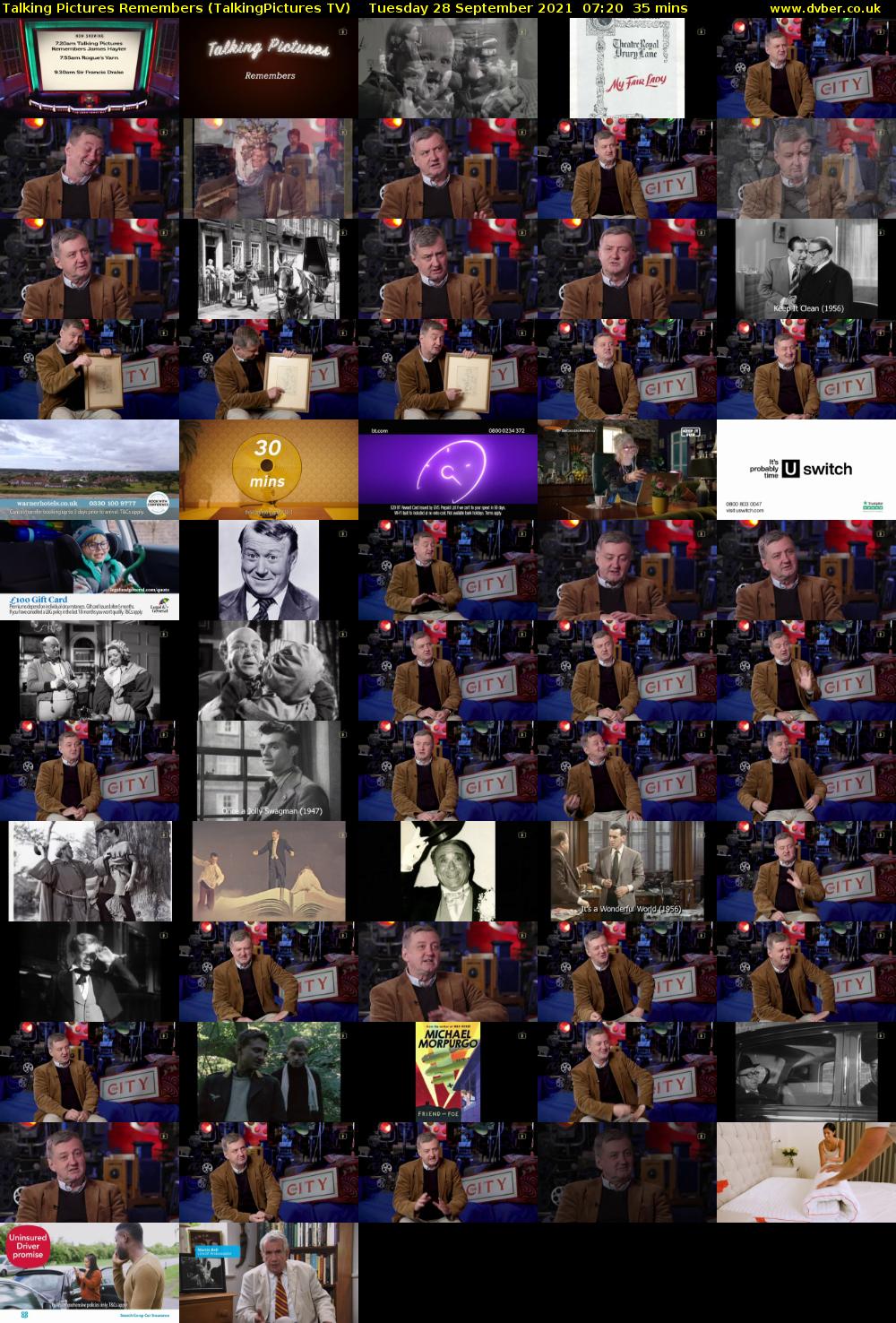 Talking Pictures Remembers (TalkingPictures TV) Tuesday 28 September 2021 07:20 - 07:55