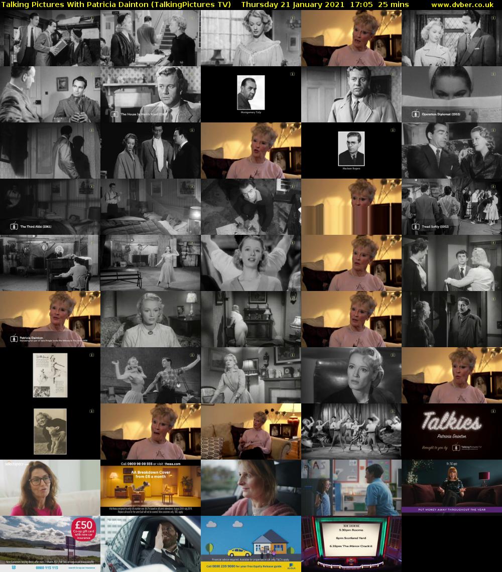 Talking Pictures With Patricia Dainton (TalkingPictures TV) Thursday 21 January 2021 17:05 - 17:30