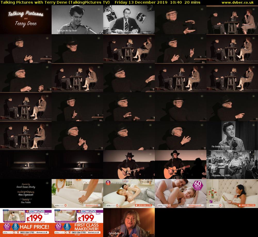 Talking Pictures with Terry Dene (TalkingPictures TV) Friday 13 December 2019 10:40 - 11:00