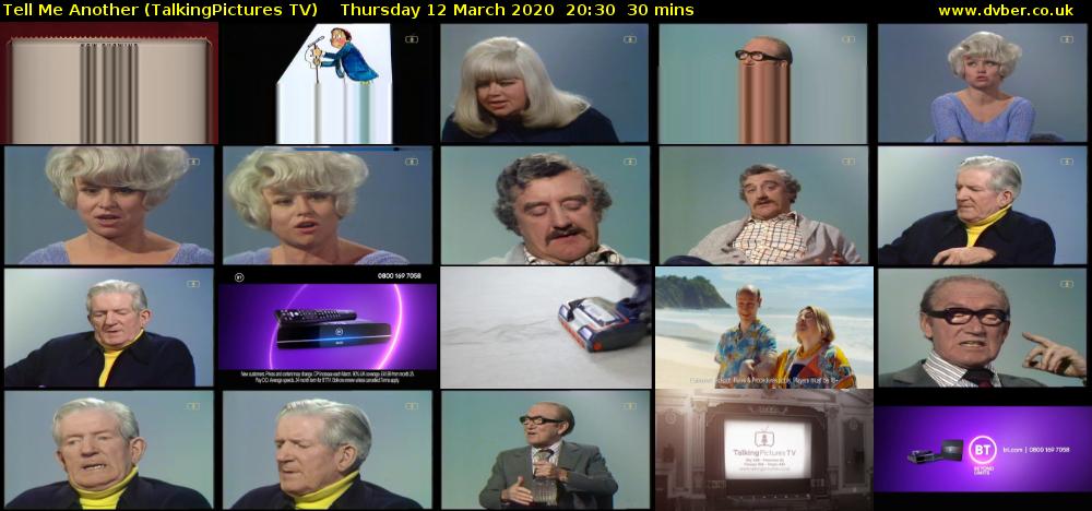 Tell Me Another (TalkingPictures TV) Thursday 12 March 2020 20:30 - 21:00